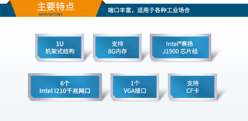 1U多網口主機