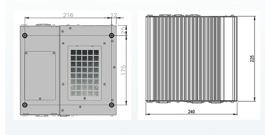 從中可以看出.DTB-3116-Q370的尺寸優(yōu)勢明顯，具有薄款機身，機內(nèi)結構緊湊，占用空間小，節(jié)省為用戶更多空間。。與此同時這款工控機重量輕，攜帶、搬運便利。