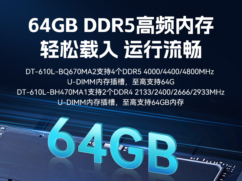 酷睿14代工控機(jī),12USB3.0,2網(wǎng)口機(jī)器視覺/AGV調(diào)度控制主機(jī),DT-610L-BQ670MA2